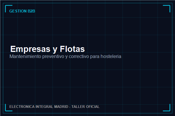 Mantenimiento de flotas de electrodomésticos para empresas y colectividades