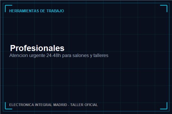 Reparación urgente para herramientas de peluquería, obradores y salones